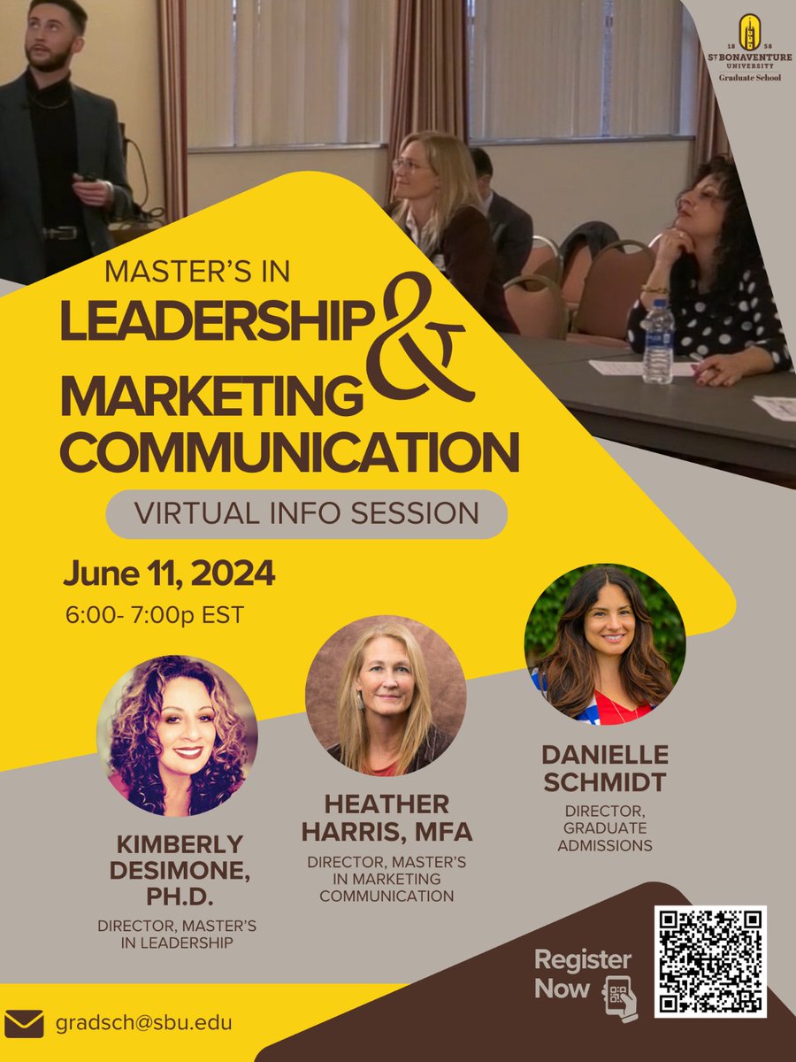 Uncover the exciting possibilities in Leadership and Marketing Communication! Attend our virtual information session to learn about our Master's program and see how it can elevate your career. 📅 Tuesday, June 11, 2024 @ 6 PM 🏫 Via ZOOM 🔗 brnw.ch/21wKcIW