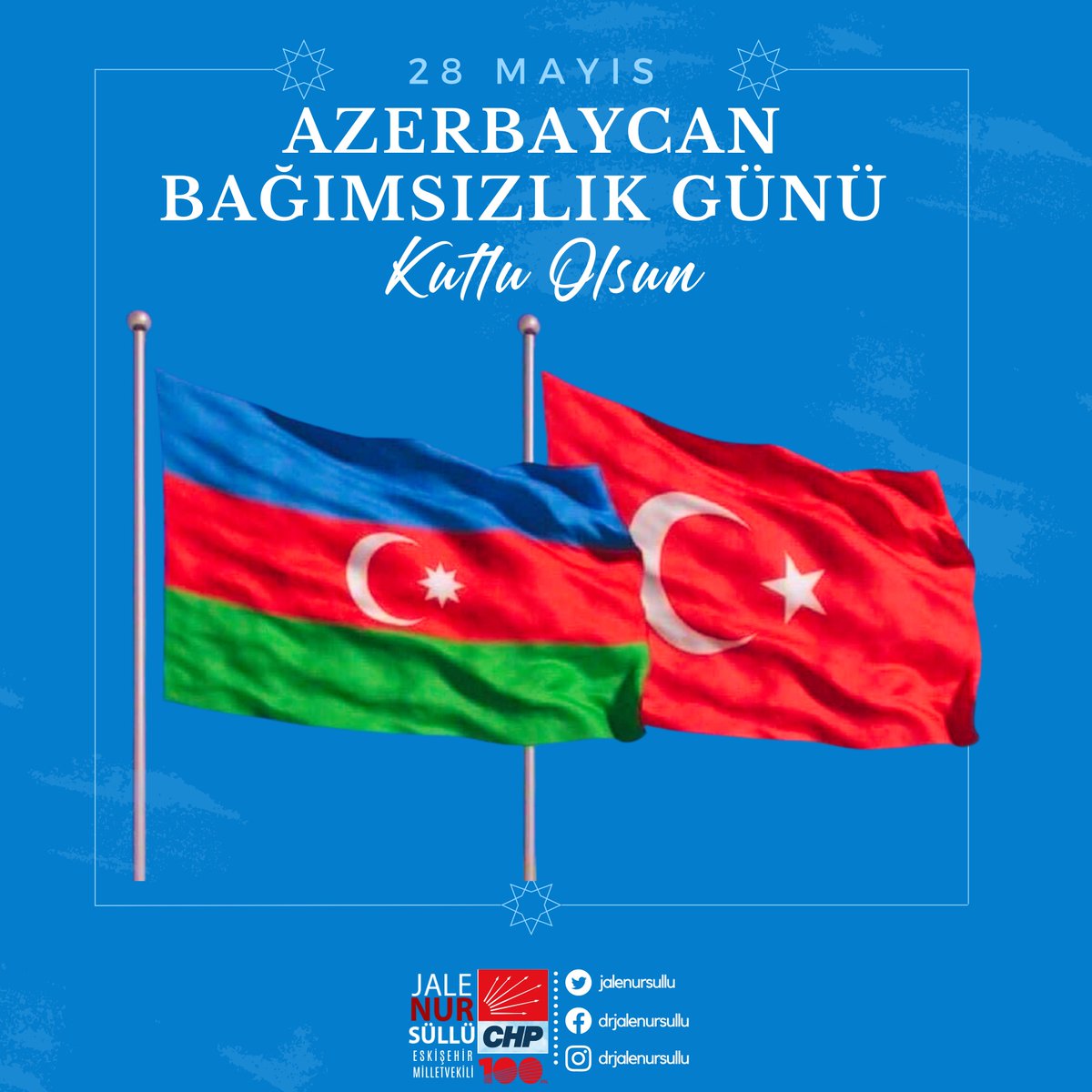 Kardeş ve can Azerbaycan’ın 28 Mayıs Bağımsızlık Günü kutlu olsun! 🇹🇷🇦🇿