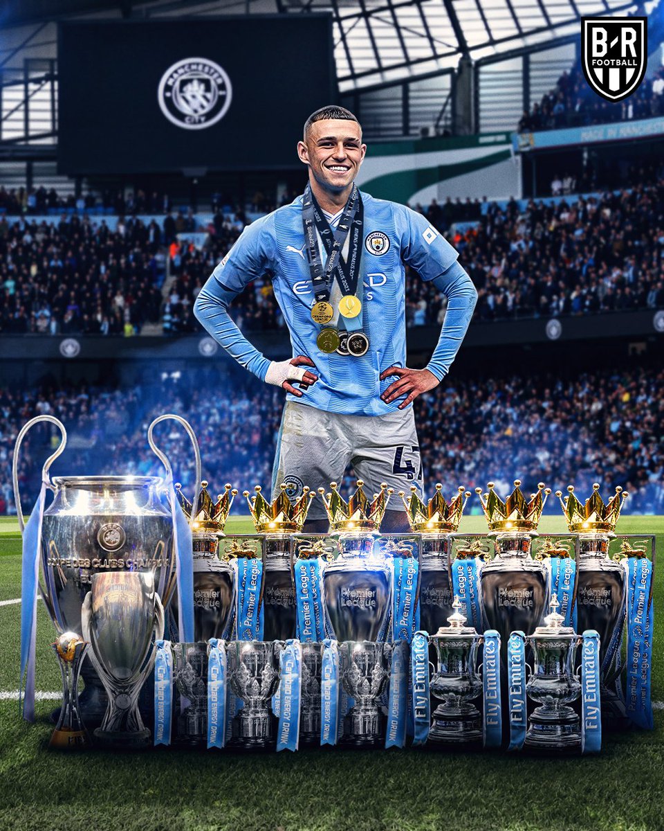 Phil Foden celebrates his 24th birthday. He’s already achieved so much with Manchester City: 🏆 Premier League (6) 🏆 Champions League (1) 🏆 Club World Cup (1) 🏆 UEFA Super Cup (1) 🏆 FA Cup (2) 🏆 League Cup (4) 🏆 Community Shield (2) ⚽ 87 goals 🎯 53 assists Incredible