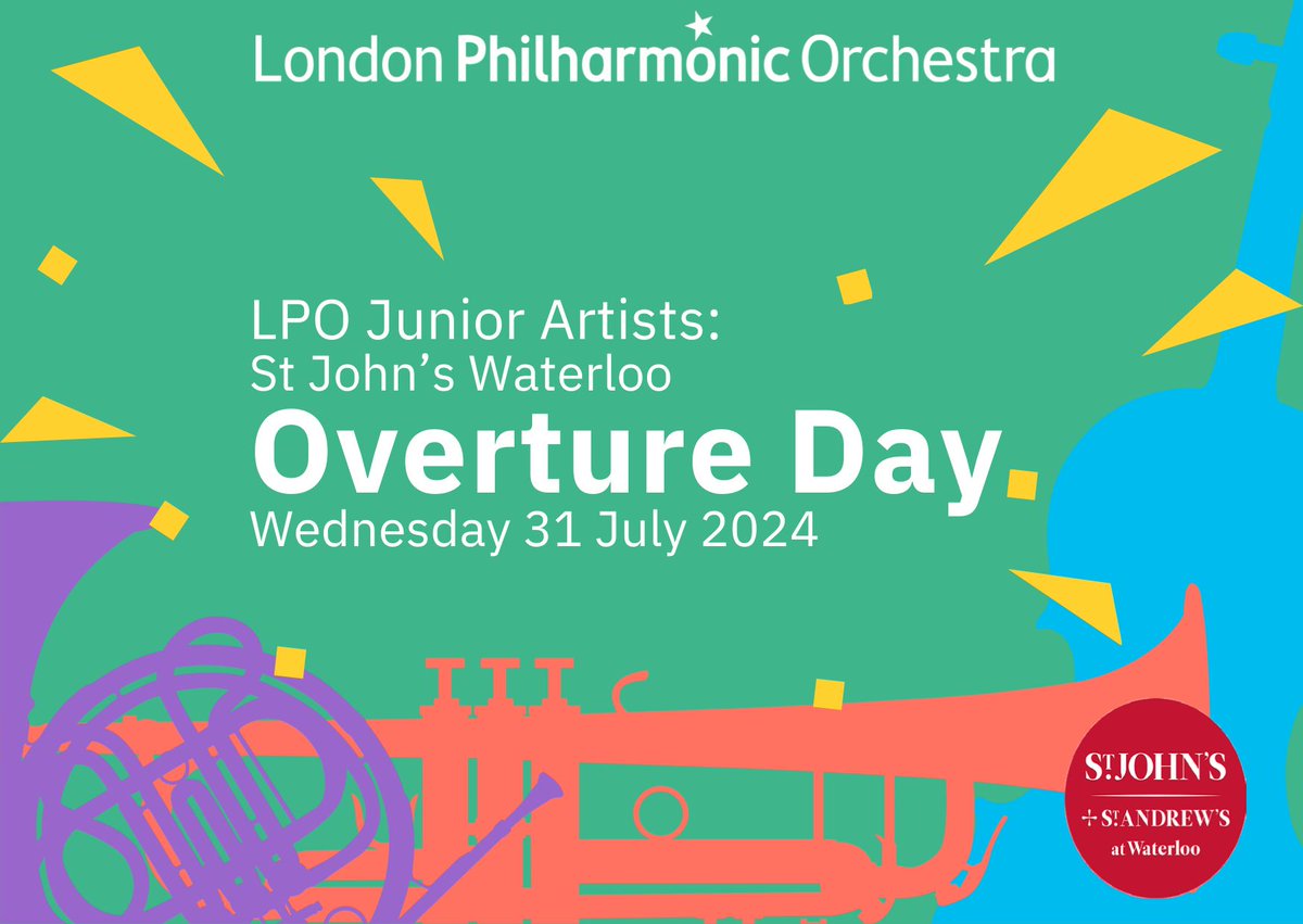 Calling all young orchestral musicians! If you’re aged 11-14 and Grade 4+ on your orchestral instrument, London Philharmonic Orchestra Junior Artists are holding a free Overture day at St John’s Waterloo on Wednesday 31 July. For further details visit: loom.ly/rJ9l9nY