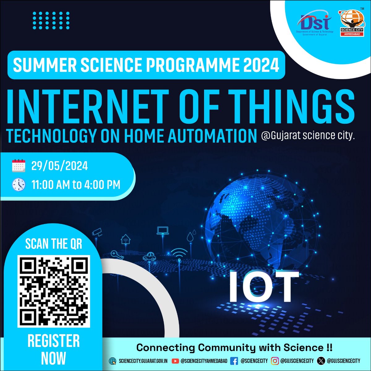 GujScienceCity's tweet image. From security to energy efficiency, join our #SummerScienceProgram workshop and learn how IoT is reshaping the way we live in our homes. #chalosciencecity @indiadst @dstgujarat @jbvadar @InfoGujarat @drvrajesh
