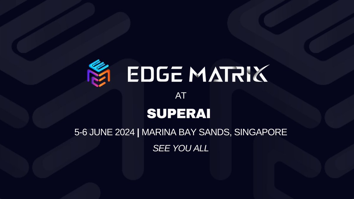 🌌EMC at SuperAI! 🌌 

We can't wait to see you all there, <a href="/superai_conf/">SuperAI</a>, and share the latest in #DeAI innovation! More to come, stay tuned!