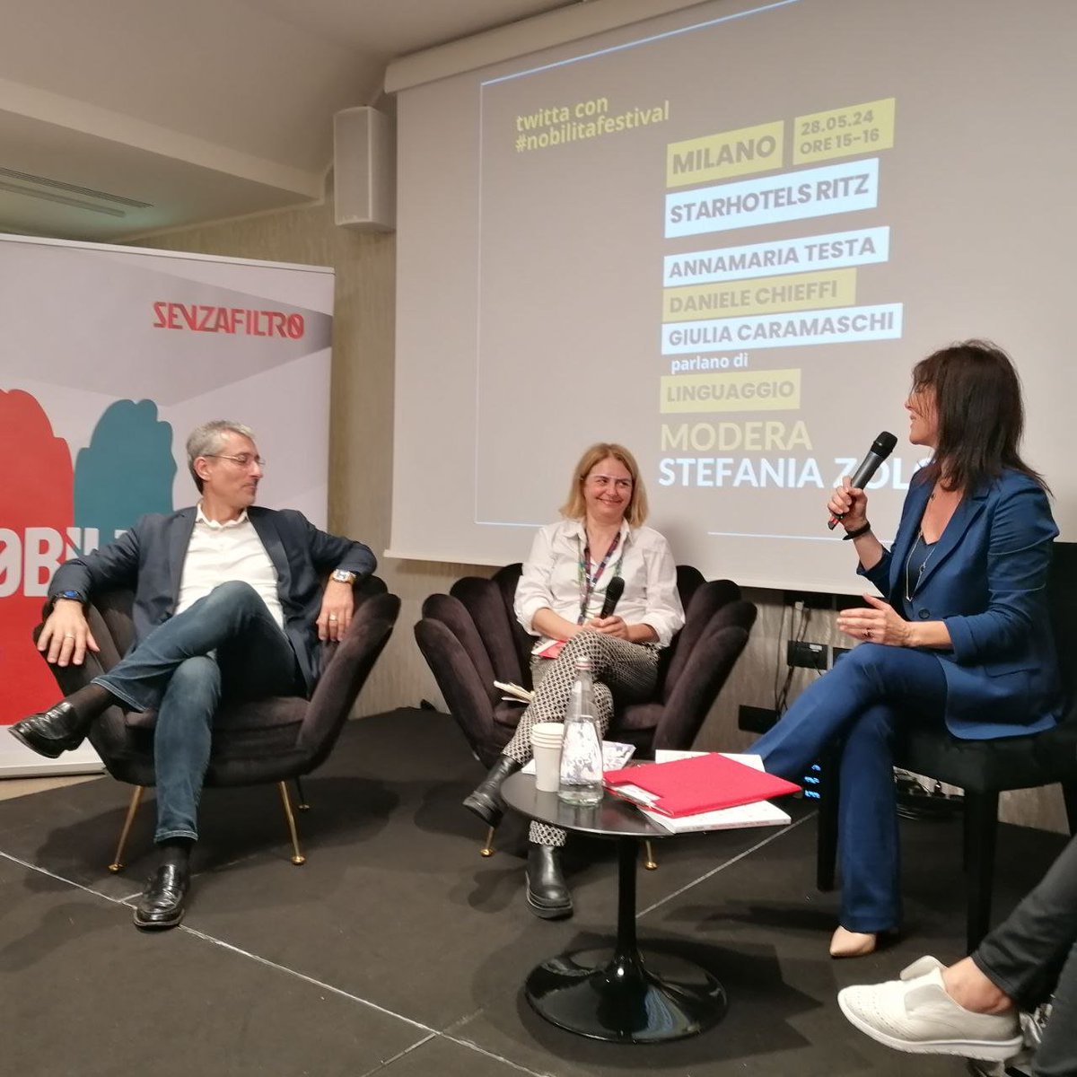 #Linguaggio è la parola con cui prosegue #NobìlitaFestival, con la moderazione di @StefaniaZolotti e gli interventi di Annamaria Testa (@nuovoeutile), @DanieleChieffi (@biwiseconsults), e Giulia Caramaschi (@gruppohera).