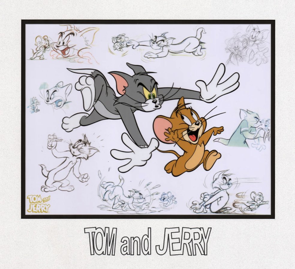 #tomandjerry A very cool lithograph with the duo 😁👌👍😻