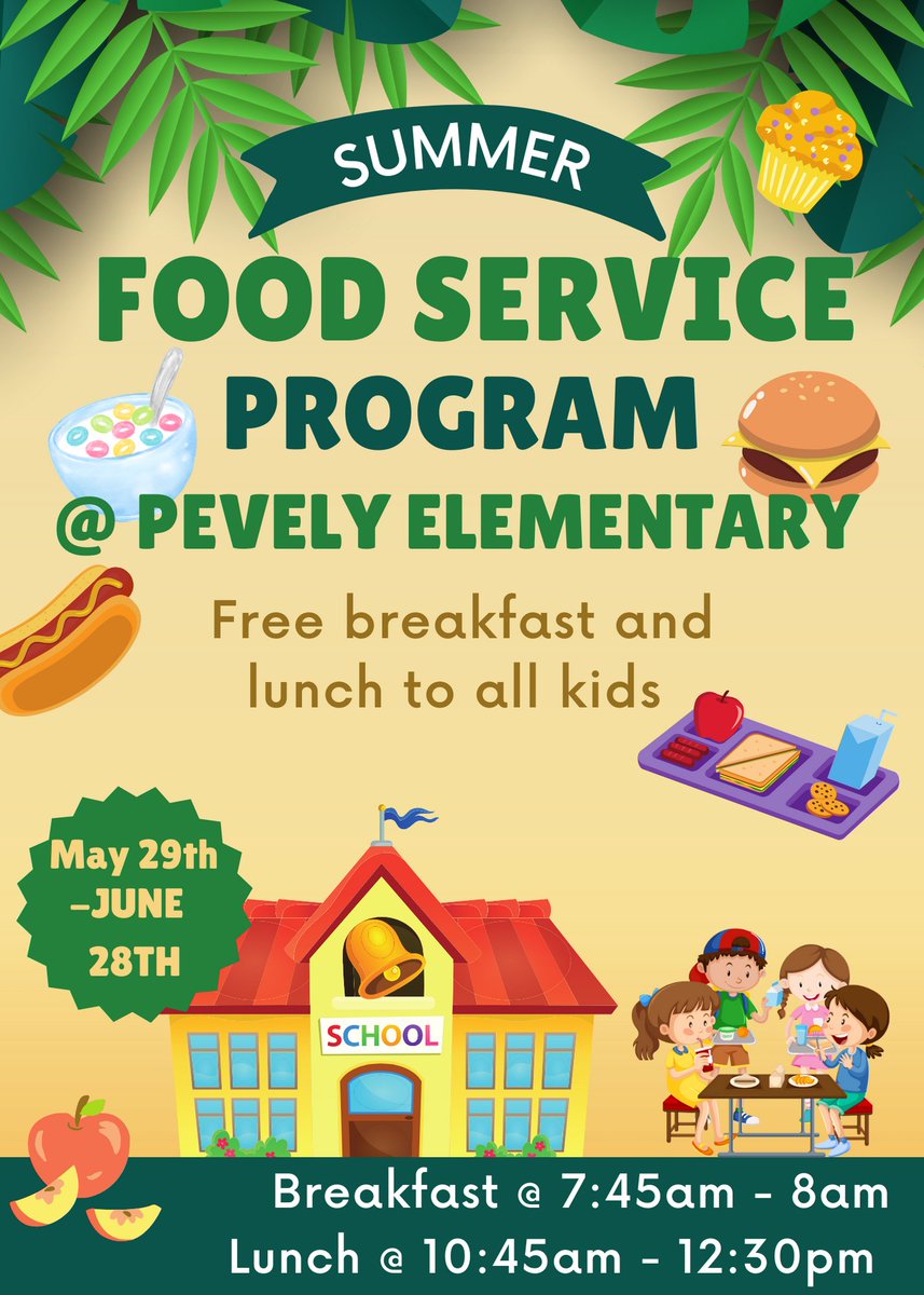 Tomorrow is the start of summer school. Breakfast and lunch will be FREE! The menu can be found dunklin.k12.mo.us/departments/fo…. See you tomorrow! #GoBlackcats @DrClintFreeman @BlackcatMatt @JoeFWillis