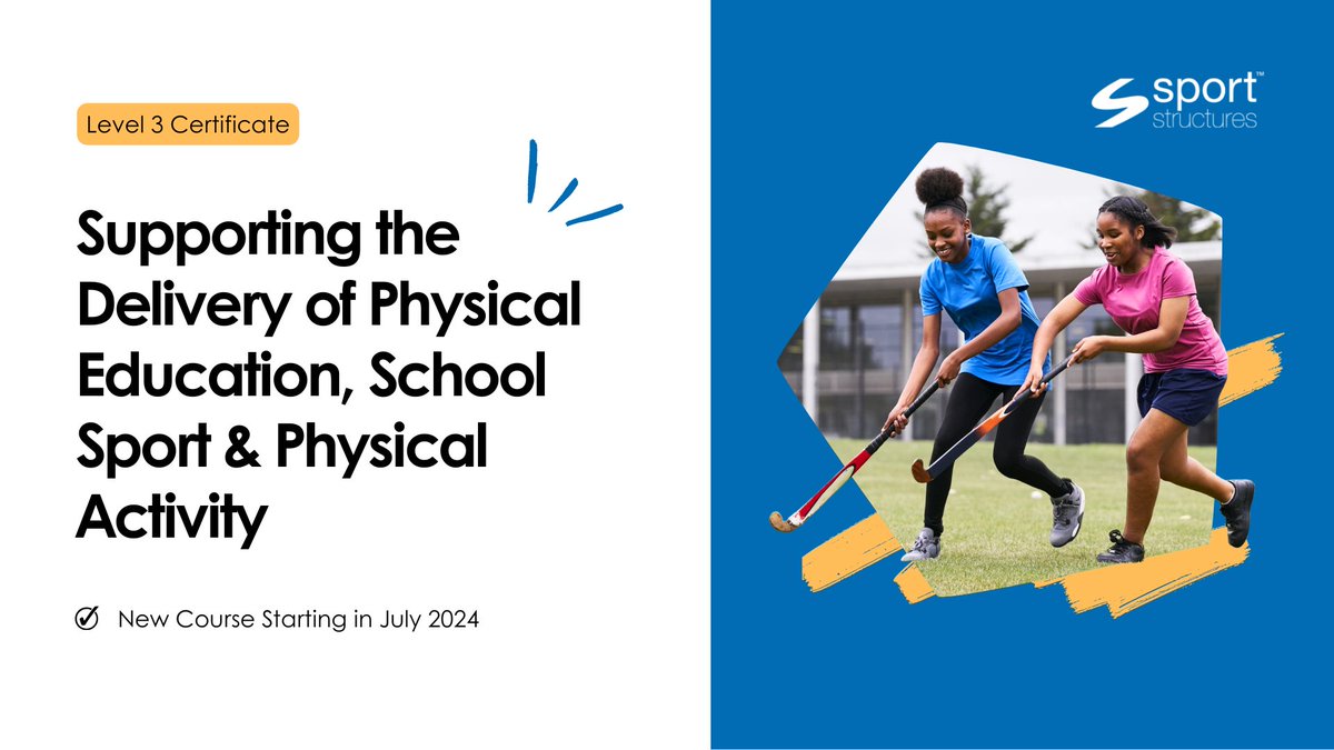 📢 Level 3 Certificate in Supporting the Delivery of Physical Education, School Sport and Physical Activity. The next course is starting in July, sign-up now to learn how to plan, lead and review activities that contribute to a PESSPA programme. ➡️ sportstructures.com/education-trai…