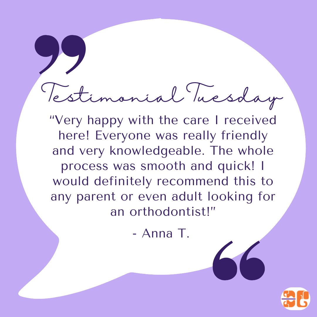 A special thank you to Anna for choosing us for their smile makeover! #TestimonialTuesday #DGOrtho
