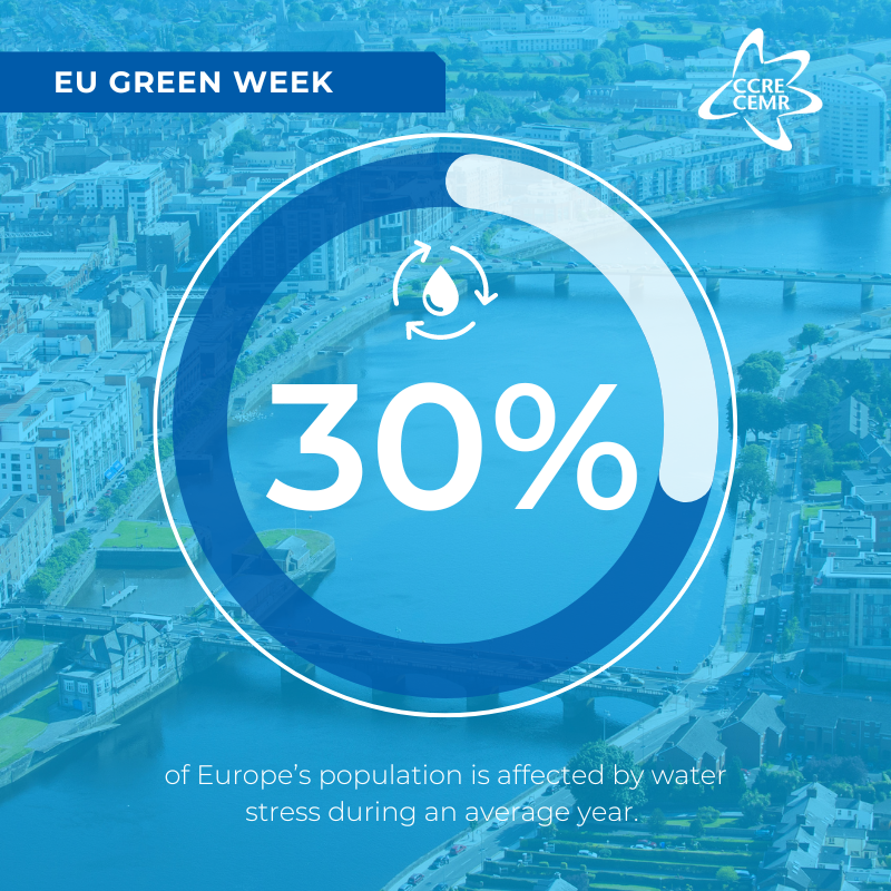 CCRECEMR's tweet photo. ๐#LocalDataTuesday
Water stress is a growing concern in Europe, affecting 30% of the population annually. ๐
๐ง Join the conversation at #EUGreenWeek 2024 and work towards a water-resilient Europe! ๐ช๐ฆ
Learn more: https://t.co/ca7rjWGDsl
#ClimateChange #WaterResilience https://t.co/c73LWfpsMX