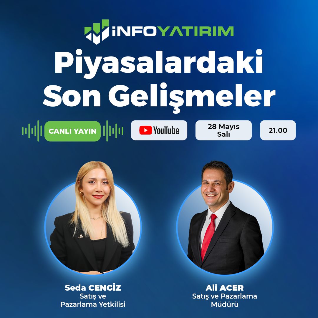 YouTube kanalımızda bu akşam Satış ve Pazarlama Müdürümüz Ali Acer @fx_trader__ , Satış ve Pazarlama Yetkilimiz Seda Cengiz @sdacengiz3 moderatörlüğünde piyasalardaki son gelişmeler hakkında konuşacak. 21.00'daki canlı yayın için: youtube.com/live/MJs09N4sy… Kanalımıza abone olmak