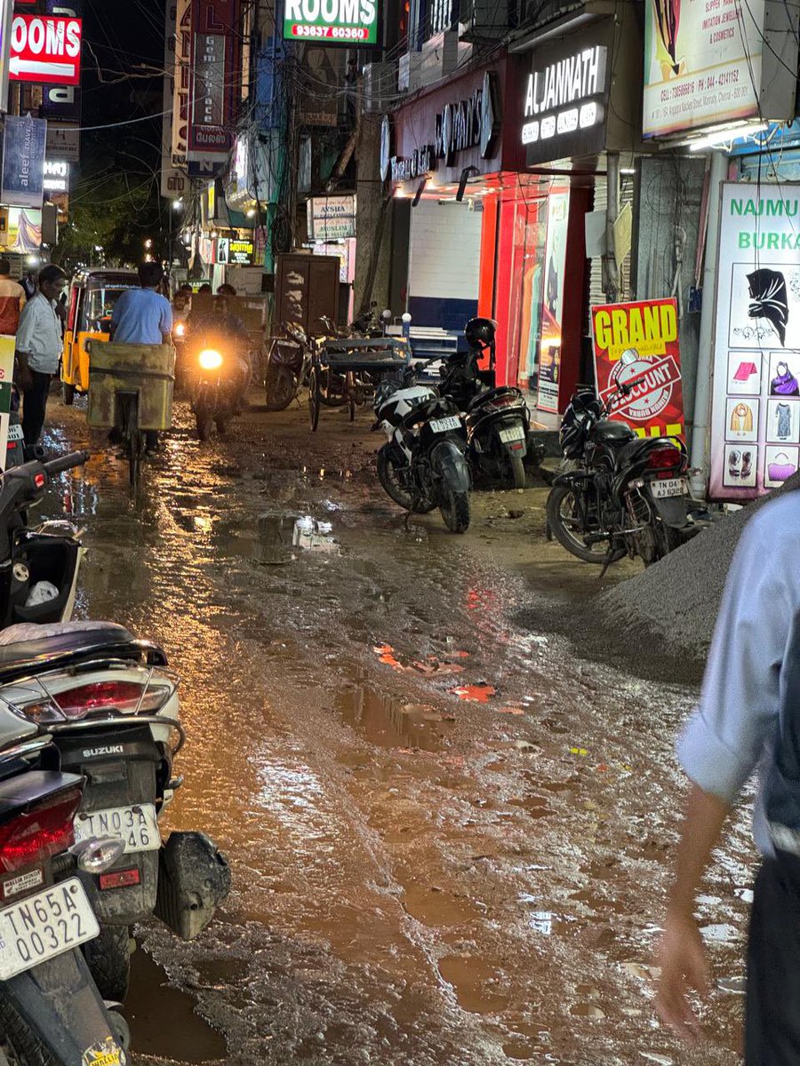 gani1919's tweet photo. @chennaicorp Angappa Naicken street, Chennai corporation #ward60 February 2024 started laying pipes in our street. They've damaged our cement road and laid the pipe two months back, so far they have not restored Higher officials, please visit and let us know when will #restore https://t.co/CUZ5uTaLvR