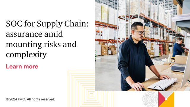 Customers are demanding transparency from their suppliers in the face of supply chain disruptions. Find out how businesses are managing risks and building operational resilience. #SupplyChain #Transparency #Resilience #BusinessContinuity pwc.to/3yyICMW