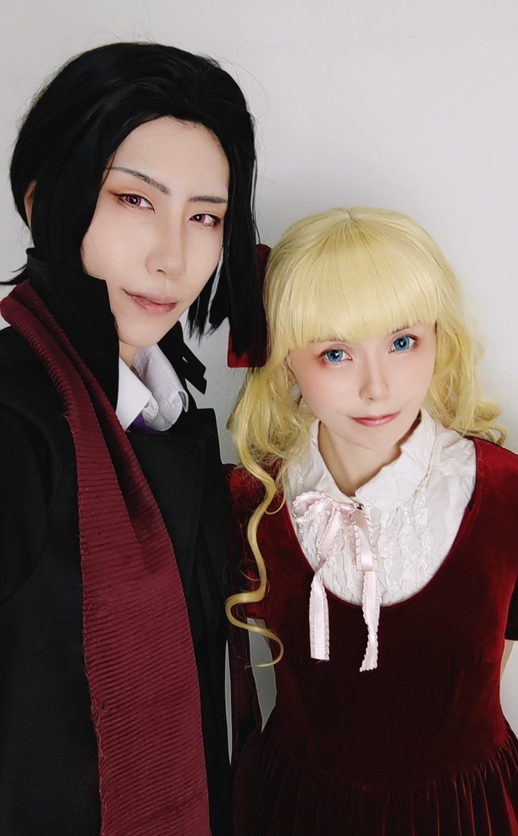 【コスプレ/BSD】 顔の長さと目の細さは自前なので助かります！ どのドレスが良いっ？おいしいケーキもあるからねっ！などと なんでも買い与えそうな首領😌✨ 🎀：昴さん