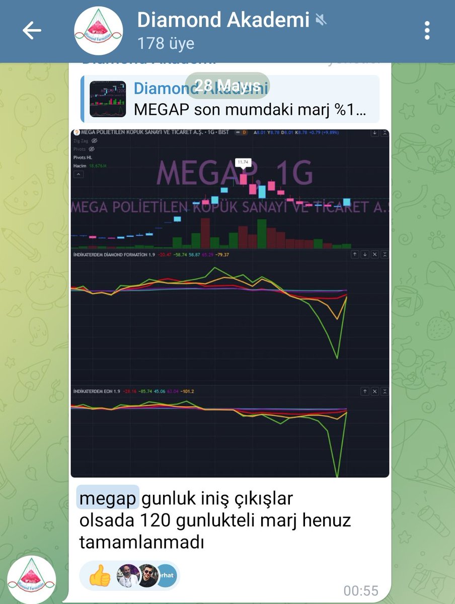 #megap +7 💎🚀
@DiamondAnaliz 👏 
#elmasformasyonu 
#indikaterdem
#elmasformasyonuegitimi👇
t.me/diamondakademi 
#bist #bist100 #xu100 #viop #orcay
#banvt #jants #ihaas #goody #bmsch #iheva #halkb