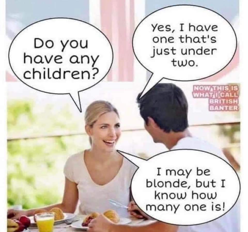 Blonde joke of the day