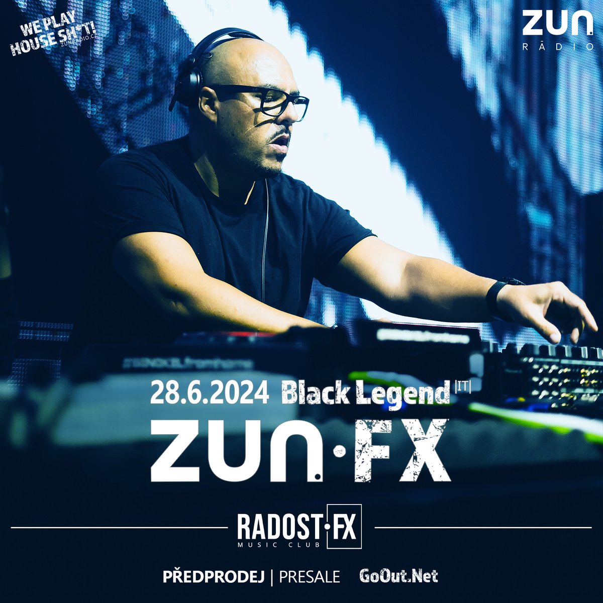 <a href="/BlackLegendLive/">Black Legend</a>,🌟#houseparty ZUN FX 28.6.2024 v #RADOSTFX, je také výtečný producent se zlatými i platinovými disky a jeho práce čítá stovky titulů.😎
Zapaříme na pravou #housemusic! Lupeny za 250 Kč zde🎫goout.net/cs/zun-fx-blac…
#housepartypraha #housepartyprague #partypraga