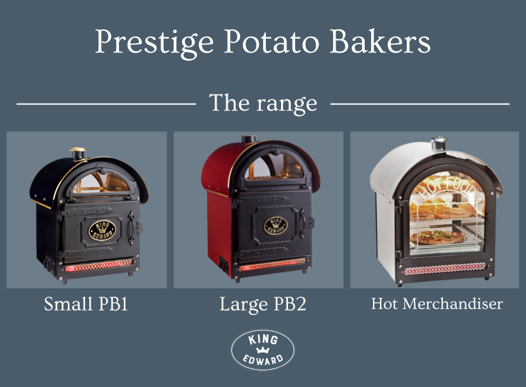 The Prestige Potato Ovens - Traditional but timeless design...

Every Prestige product is hand finished in hard wearing, beautifully painted colours that will stand the test of time. 

Available in black, claret &amp; stainless steel...
Learn more here: kingedward.co.uk/prestige