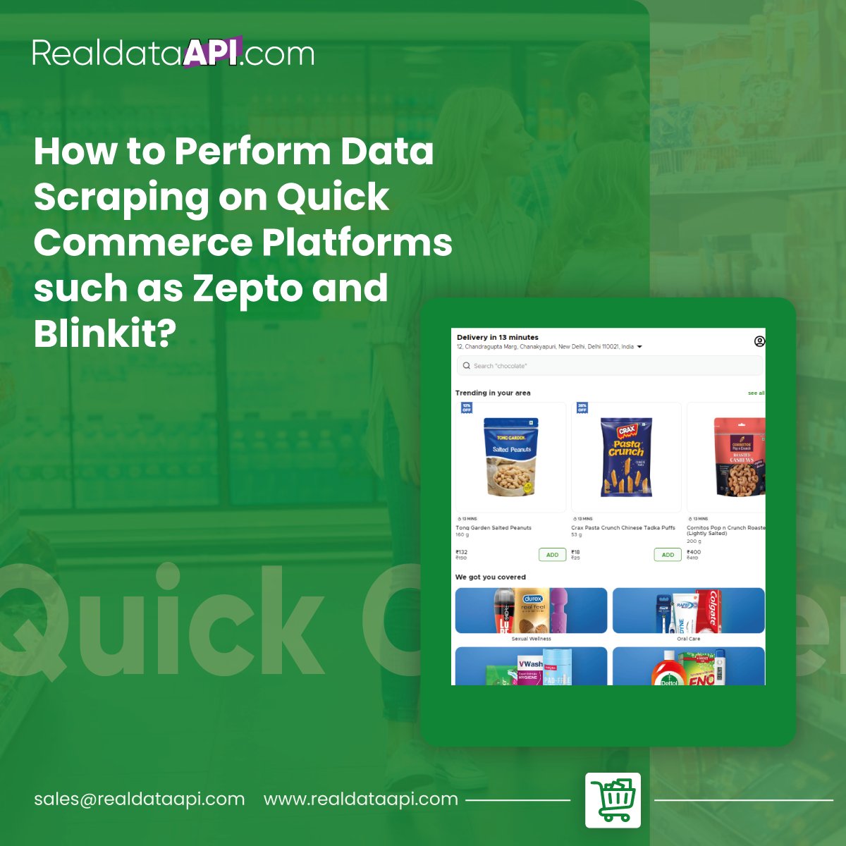 Learn how to perform #datascrapingonquickcommerce platforms like Zepto and Blinkit to gain valuable #marketinsight.

Know More: realdataapi.com/quick-commerce…

#BlinkitQcommerceDataScraping #usa #uk #uae #BlinkitQcommerceDataScraper
#ZeptoQcommerceDataScraper
#ZeptoQcommerceDataScraping
