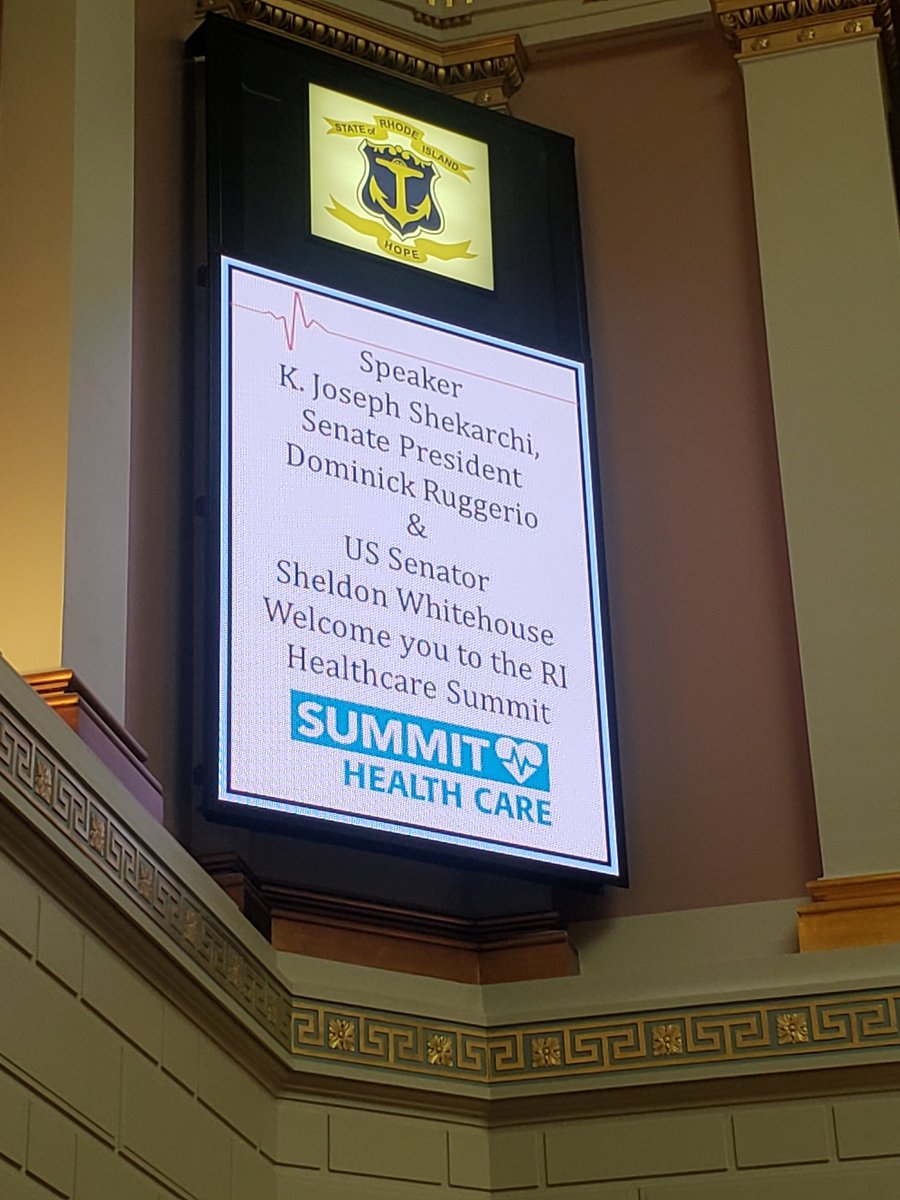 HAPPENING NOW: Healthcare summit kicking off in @RIHouseofReps. Convening physicians & providers, industry leaders/stakeholders to engage in a review & discussion of our existing system, insurance programs, workforce/ed requirements, equitable access to affordable, quality care