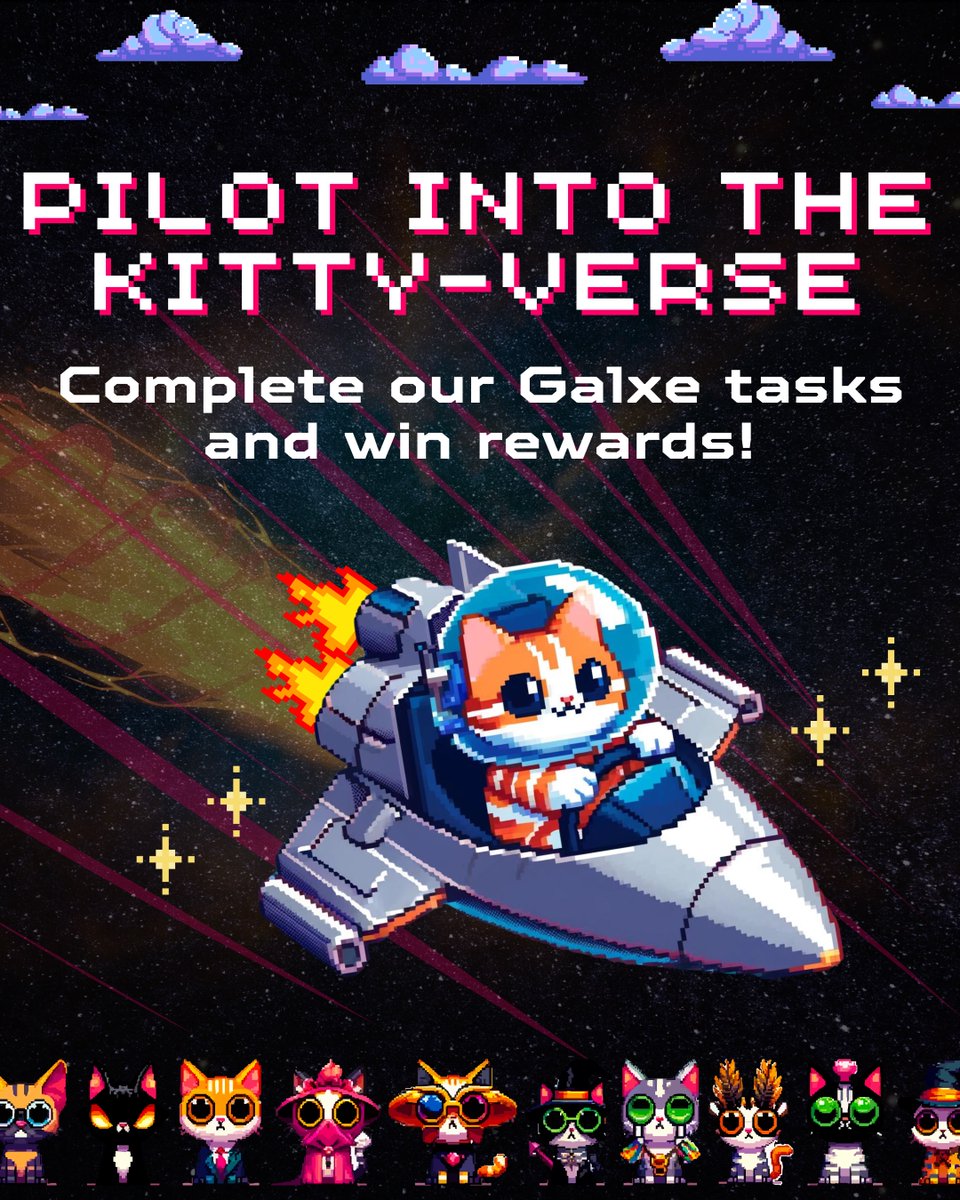 Hey kitties, you have 3 more days to participate in our @Galxe campaign!🎉 So if you haven't, then pilot into the kittyverse with us and you may get to win a share of 1,200 $SGR!🔥 ⏰Hurry up and participate before 31 May: app.galxe.com/quest/iyuQvJNm… Pssssst, and we have more