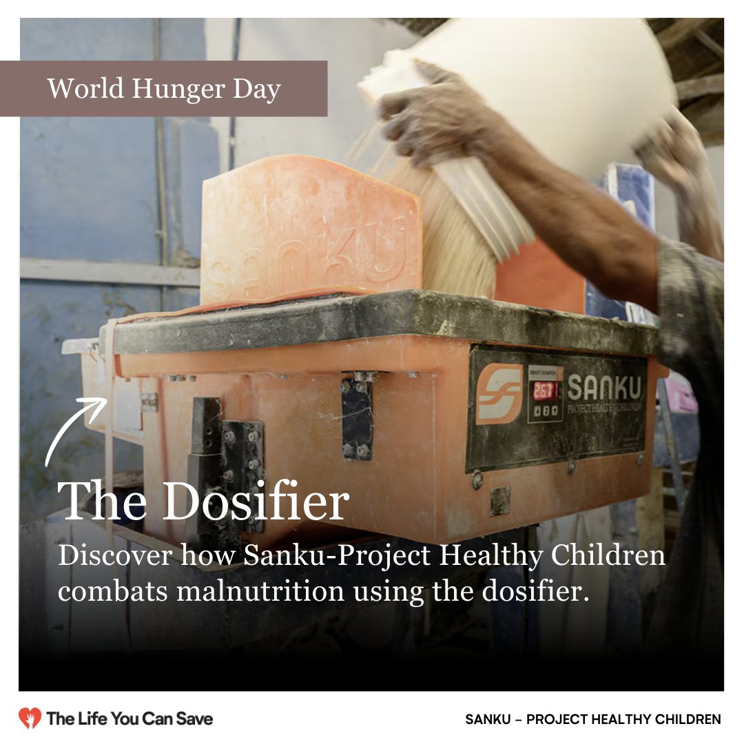 Ending Hidden Hunger: @SankuPHC 's Solution to Combat Malnutrition 💡 What is a Dosifier Machine? A Dosifier machine is a device used to accurately dispense a specific amount of nutrient premix into flour during the milling process. This ensures that the flour is fortified