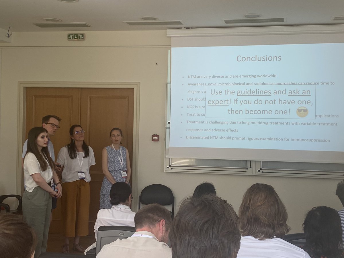 MartinaSester's tweet photo. The future experts on NTM - great state of the art lecture at TBnet Academy in Athens @TBnet_EU https://t.co/a0zm22pI3c