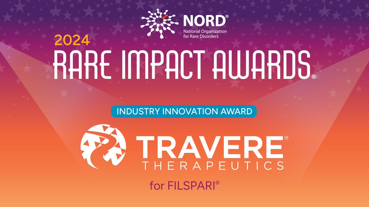 One of our #RareImpactAwards Industry Innovators is @TravereRare, developers of the 1st non-immunosuppressive therapy approved to reduce proteinuria in adults with primary #IgAnephropathy, #IgAN at risk of rapid disease progression. Meet all the Honorees: rareimpact.org