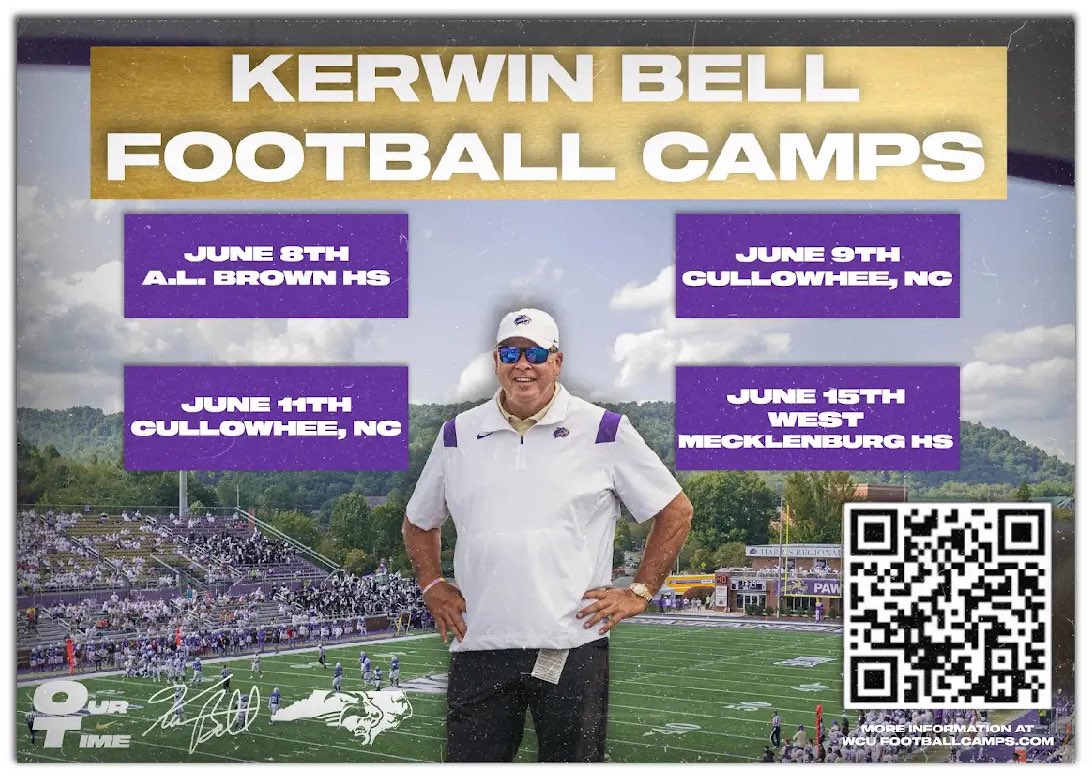 Camp Season is almost here! We have some ELITE talent already registered for our camps and we are looking to add some more! Get registered at wcufootballcamps.com. We want to see you compete! @CatamountsFB