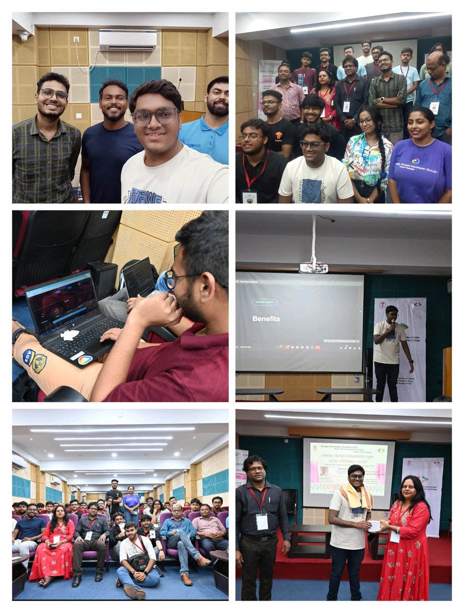 Just rocked a talk at NSEC with @__SwaT___ !  
AI code suggestions with @github Copilot? Cloud-based dev environments? Everything was covered! 

 Level up your dev skills with @gdgcloudkol extended events.

#github #copilot #ai #gdgcloudkolkata 
  #GoogleCloudPlatform