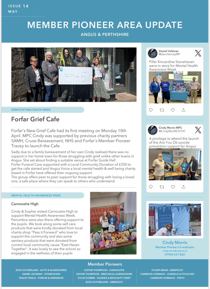 Proud to present our latest #memberpioneer update @coopuk #perthshire #angus #tayside @stuart_coop @TraceyInglis4 @SylvBFDCoop @SoMemberPioneer @CoopDannyd @MemberRoss @DunkAndPitCoOp @maria_dryburgh @CazJohnston1 @patterson_ivor @Tom_MPM