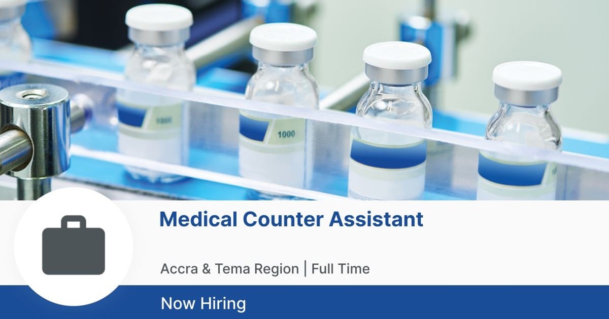 Are you looking for a rewarding career?

Consider the position of a medical counter assistant at a reputable pharmaceutical company in Accra.

Land your new role as you do what you love.

Apply here: brnw.ch/21wKcK0.

#jobs #jobbermanghjobs #medicaljobs
