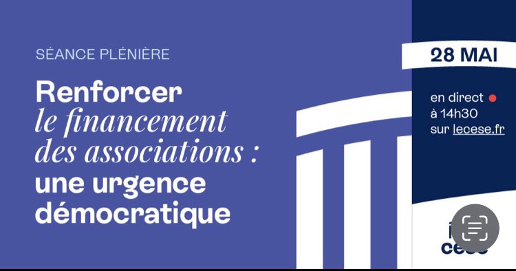 @lecese Financement associations 
3 axes : 
-Accroître le soutien financier des pouvoirs publics + prioriser la subvention en préservant les assos des règles de la concurrence 
-Favoriser de nouvelles formes de fin.  et de soutien
-Rétablir la confiance & réformer la gouvernance