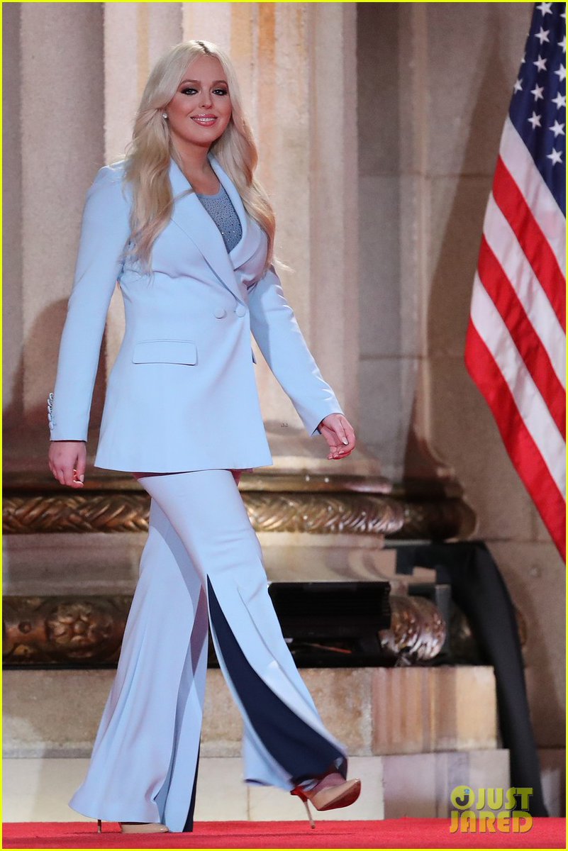 Tiffany Trump will be in the courthouse today, singing her medley of Wayne Newton's greatest hits, asking couples how long they've been married and dedicating 'Danke Schoen' to 'a very special lady, my beautiful stepmom Melania'