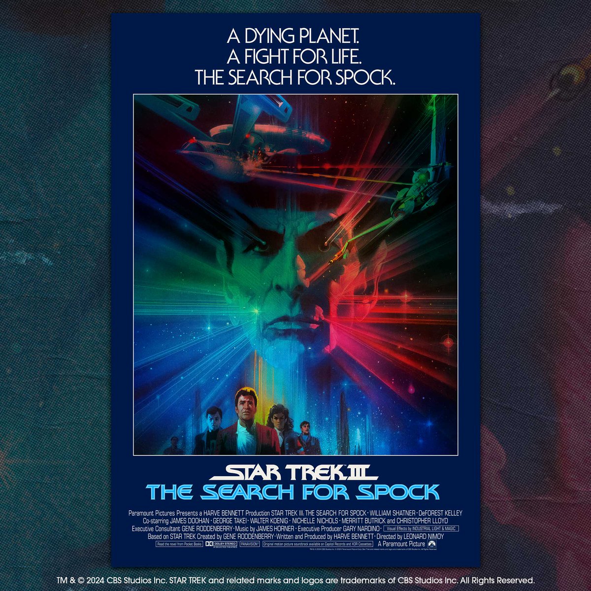To celebrate the 40th anniversary of Star Trek III: The Search For Spock, this Thursday we are releasing Bob Peak's original theatrical artwork as a fully remastered, limited edition fine art poster set - More info vice-press.com/blogs/news/sta…