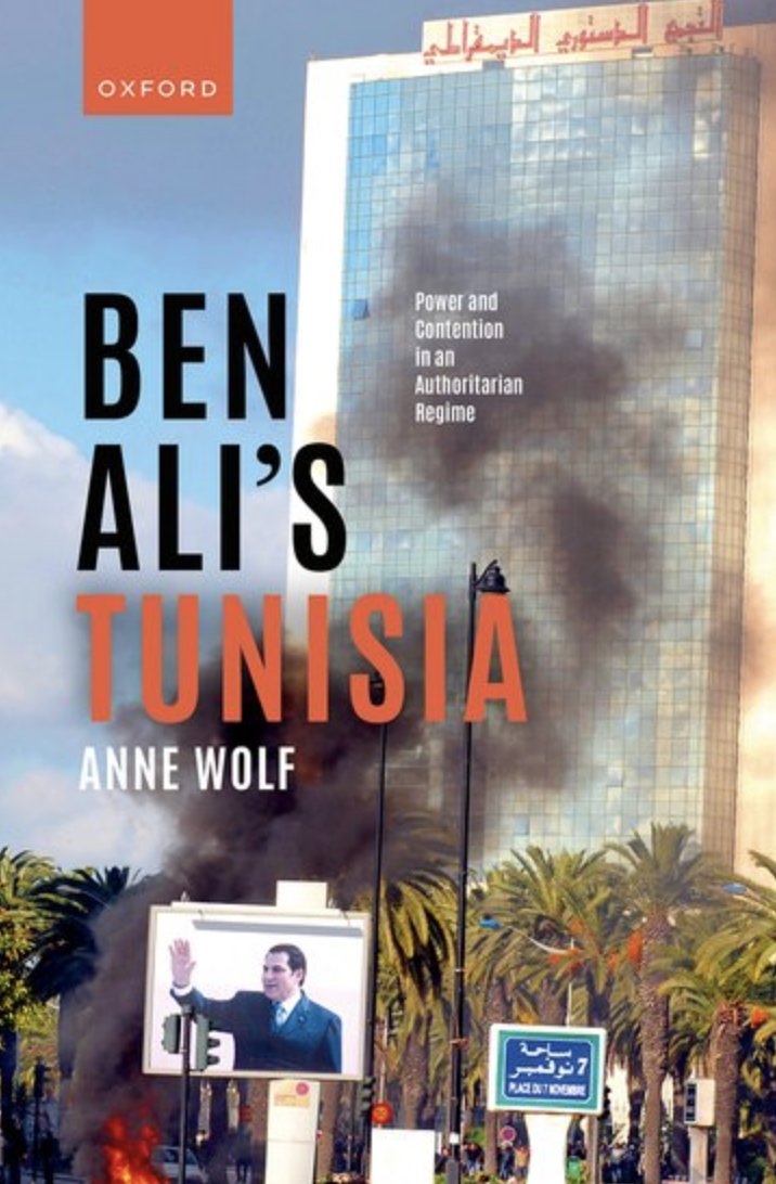 I still have two review copies of my book on Tunisia's Ben Ali regime, which looks at the dynamics of contention within his ruling party, and how these contributed to regime collapse in 2011. Who would like to read and review the book? 👉global.oup.com/academic/produ…