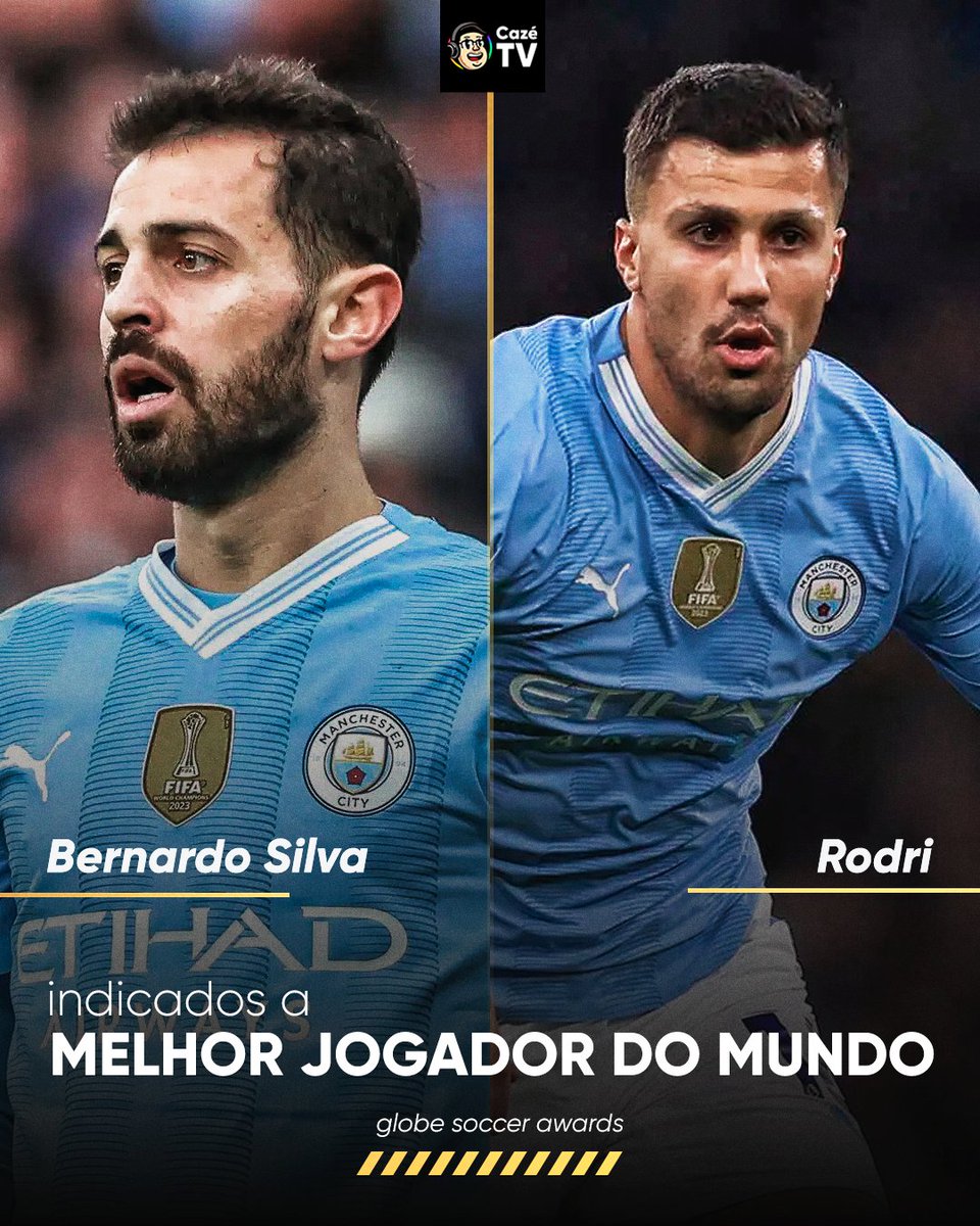 CazeTVOficial's tweet photo. ALERTA DE POLÊMICA! 🔥

Esses aí são os indicados ao prêmio de melhor jogador do mundo no Globe Soccer Awards. 👀

Quem vocês acham que deve levar essa? Algum nome importante ficou de fora? 🤔

Vocês assistem a premiação AO VIVO e com IMAGENS na Cazé TV, às 15h. 🤩

#futinter https://t.co/4ldp89ezfk