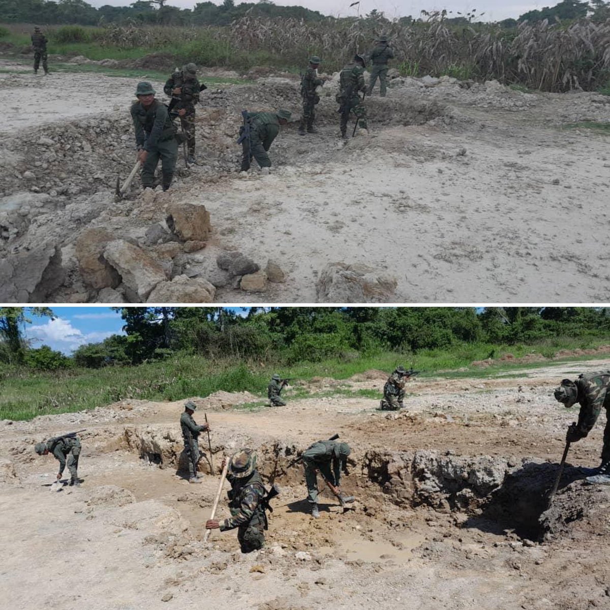 🔁 || GJ. @dhernandezlarez: En el marco de la operación Relámpago del Catatumbo #FANB desmantela 3 pistas clandestinas, preparadas y utilizadas por los grupos TANCOL para ingresar auronaves hostiles vinculadas al narcotráfico y extraer sus productos ! FANB en nombre de la