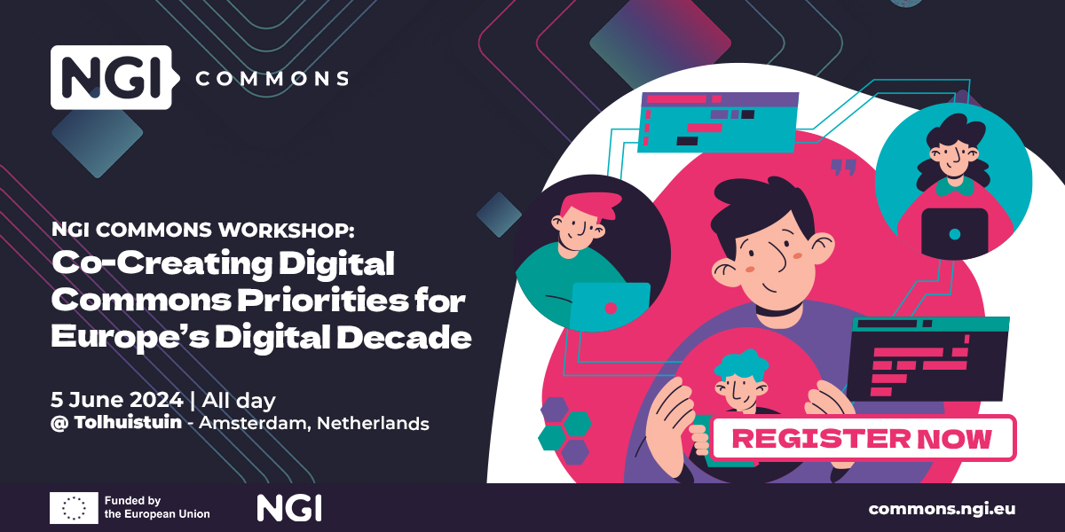 📡We have just a few seats left, if you wish to #attend our @NGICommons #workshop in Amsterdam🇳🇱 next week, please register now👇: commons.ngi.eu/event/ngi-comm… #digitalcommons #opensource #ngicommons