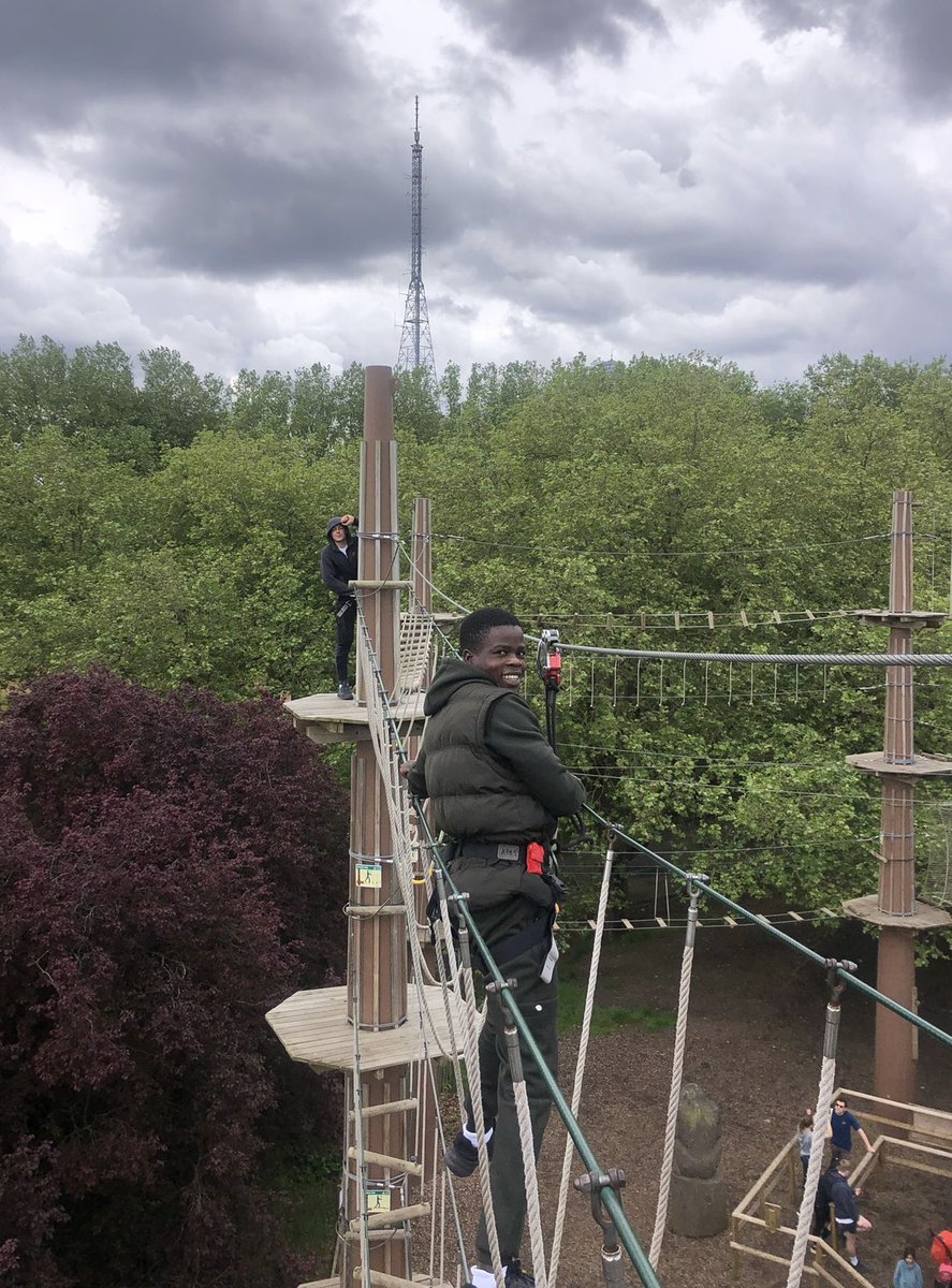 Whilst Year 11 are revising this half term, our Year 10 students are reaching new heights @GoApeTribe 🌲 🌳 #ThisIsAP