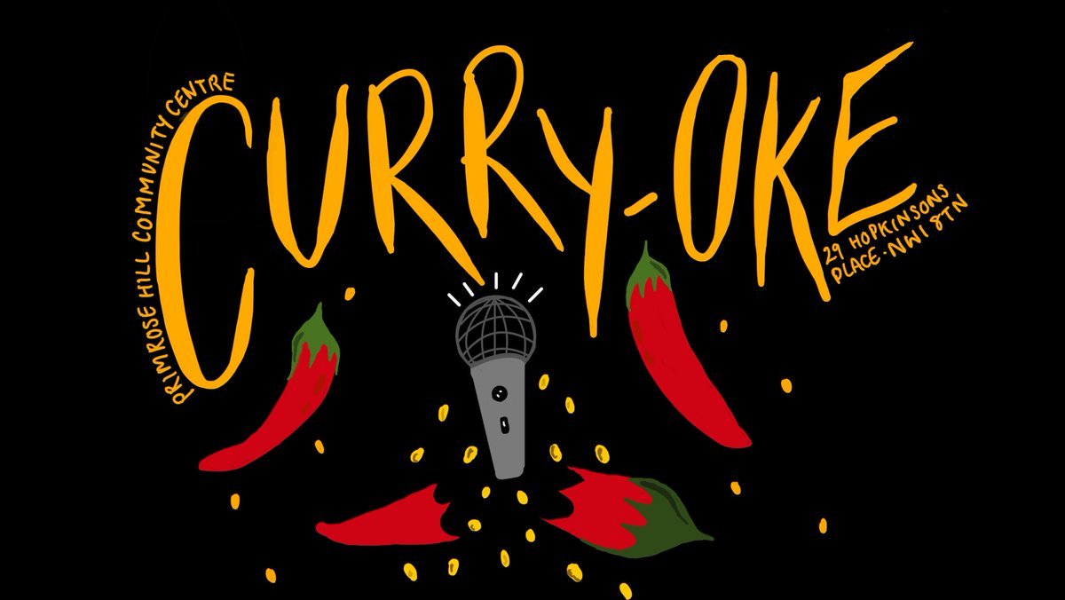 On Friday 31st the Primrose Hill Community Bar will be hosting “Curryoke”, come over for some delicious curry and karaoke, cheap drinks. Free entry, starts 6:30pm  #PrimroseHill phca.cc/events/last-fr…