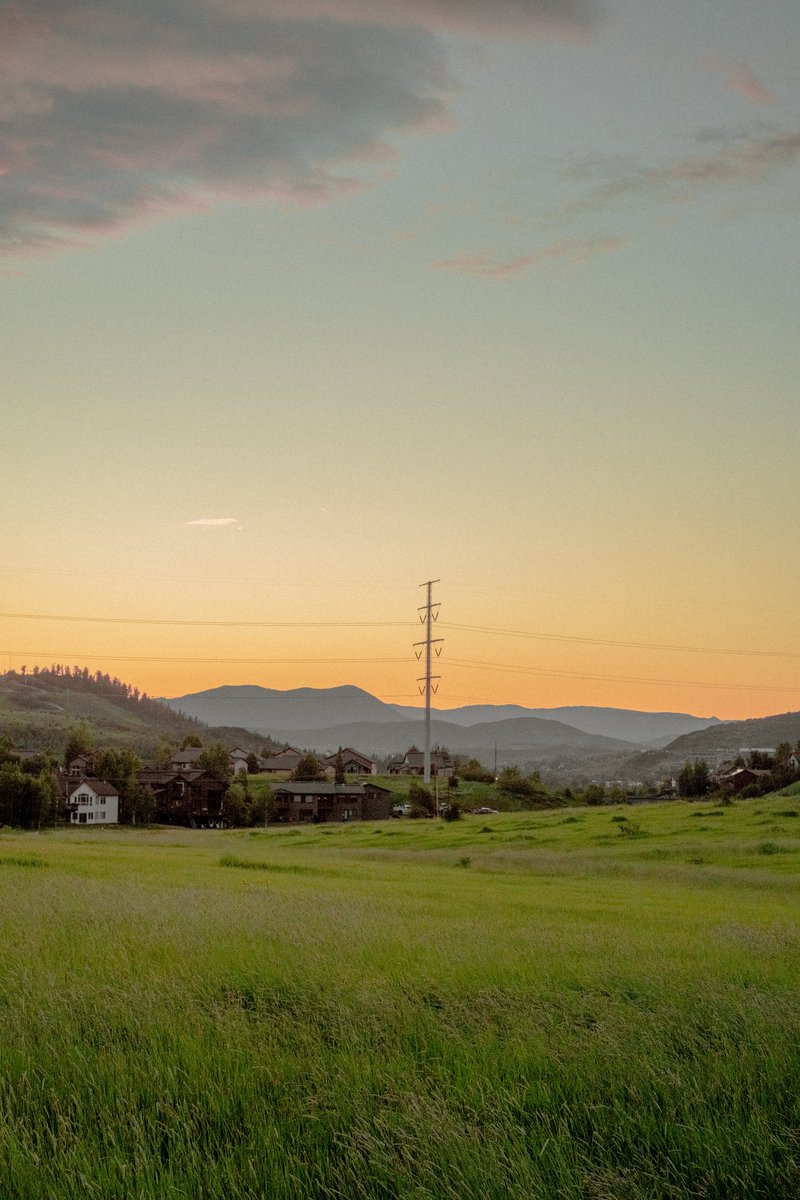 Late one evening in a mountain town