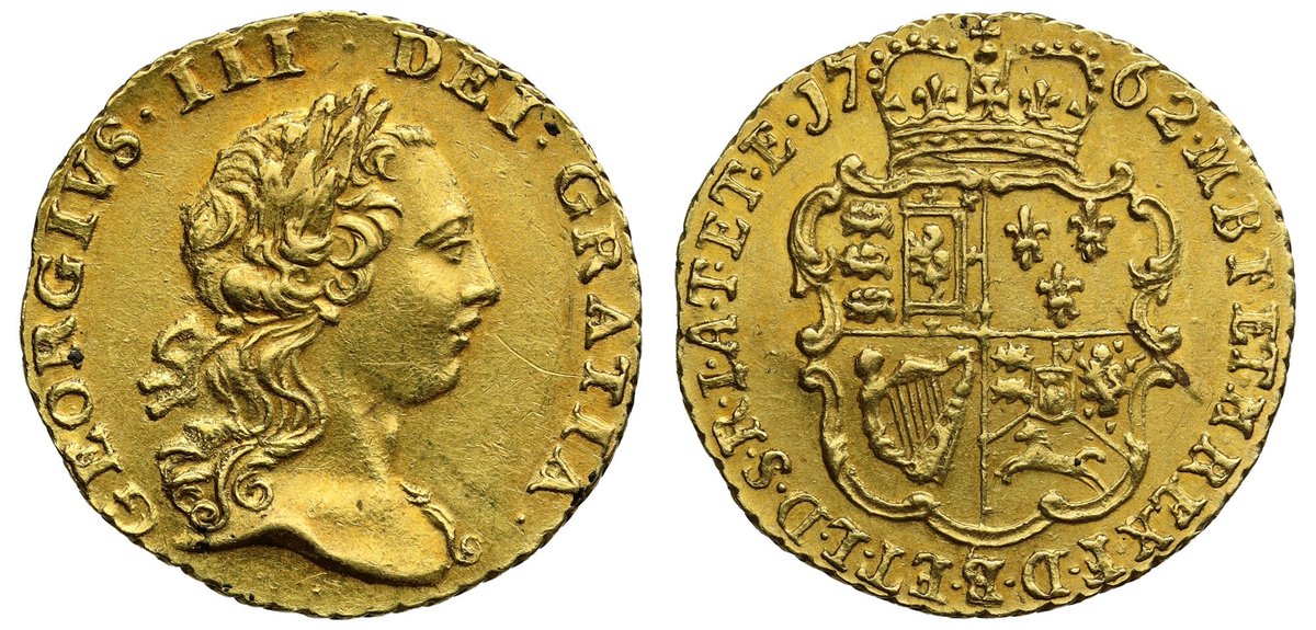 George III (1760-1820), gold Quarter-Guinea, 1762.

#coins #ancientcoins #ancienthistory #coincollecting #numismatics #worldhistory #worldcoins #oldcoins #collectibles #antiques #archeology #historical #england #goldcoins #kinggeorge #coatofarms #thecrown