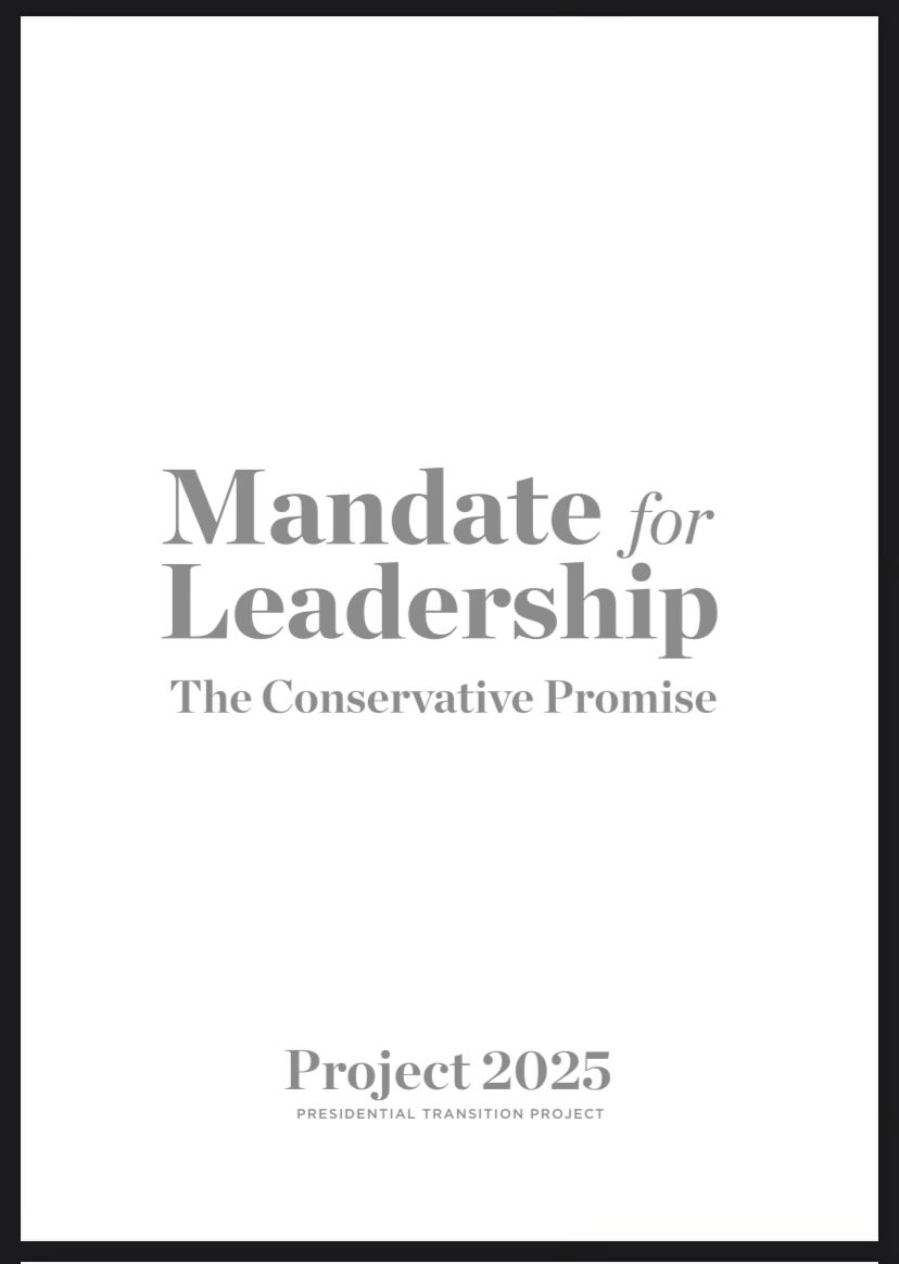 PROJECT 2025: A Heritage Foundation program to erect a Trump dictatorship in the 1st 180 days of his return. It will begin noon 1/20/2025 purging all federal agencies and the military, restructuring and installing only Trump loyalists by 7/20/2025. ⤵️ static.project2025.org/2025_MandateFo…