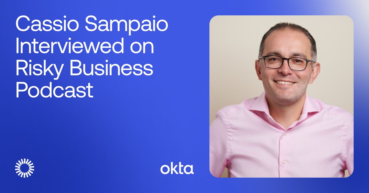 Okta (@okta) on Twitter photo Check out our very own CPO, @clcsampaio, being interviewed on <a href="/riskybusiness/">Patrick Gray</a> about Identity and Fine Grained Authorization!
🎧 Listen to the full episode here: bit.ly/4bQezhQ Check out our very own CPO, @clcsampaio, being interviewed on <a href="/riskybusiness/">Patrick Gray</a> about Identity and Fine Grained Authorization!
🎧 Listen to the full episode here: bit.ly/4bQezhQ