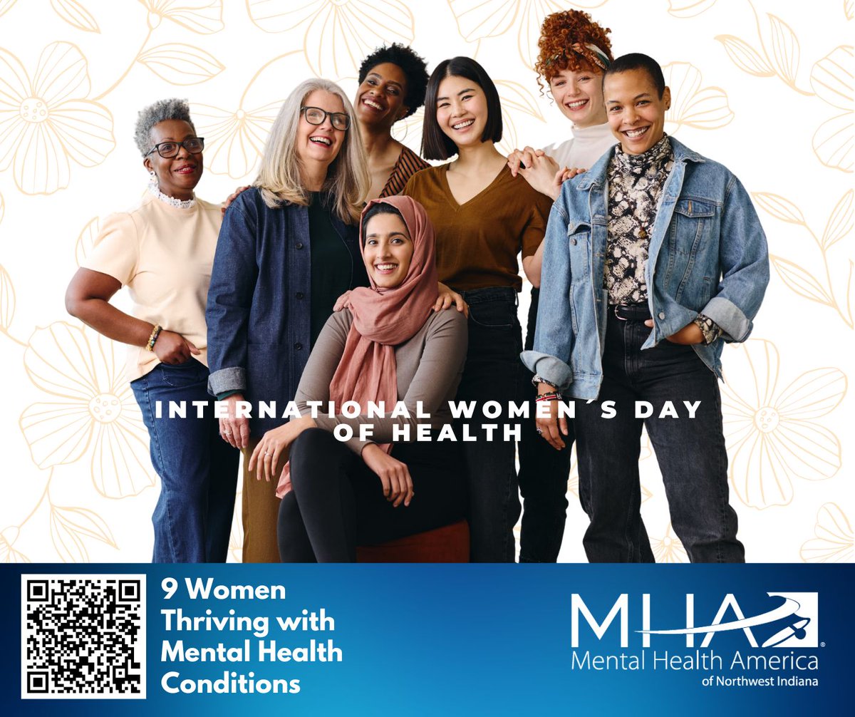 Encourage the women in your life to prioritize their health. As a mental health agency, we encourage you to learn more about both your physical and emotional health. For inspiration, read about 9 women thriving with mental health conditions 💚 #WomenHealth #MentalHealth