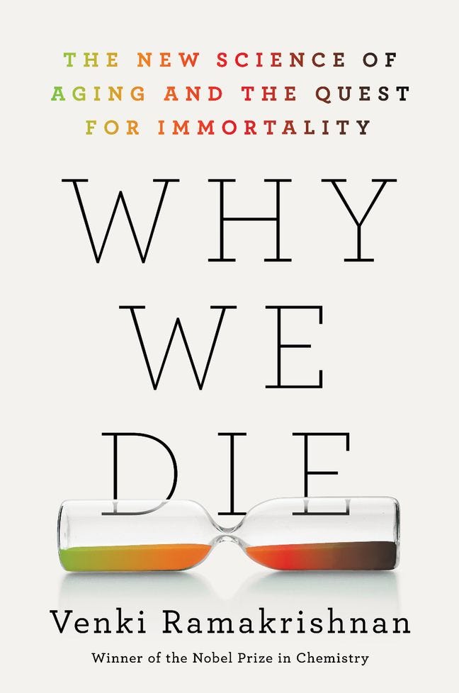 My conversation with Venki Ramakrishnan, Nobel laureate, on his new book WHY WE DIE and the science of aging. 
In the new Ground Truths (link in podcast)