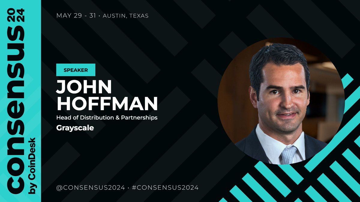 TOMORROW: Our Head of Distribution &amp; Partnerships, John Hoffman, along with our team, will attend #Consensus2024. John will join industry leaders to discuss the intersection of indices and crypto.

Learn more: consensus2024.coindesk.com/agenda/event/-…