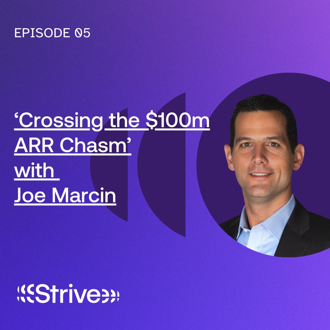 📈 Scale with Strive Podcast: Crossing the $100m ARR Chasm 📈

📗 Read our blog here: scalewithstrive.com/blog/crossing-…

📽️Watch the Podcast here: scalewithstrive.com/podcasts/cross…

Let's Dive In!

#scalewithstrive #saassales #podcasts #gtm