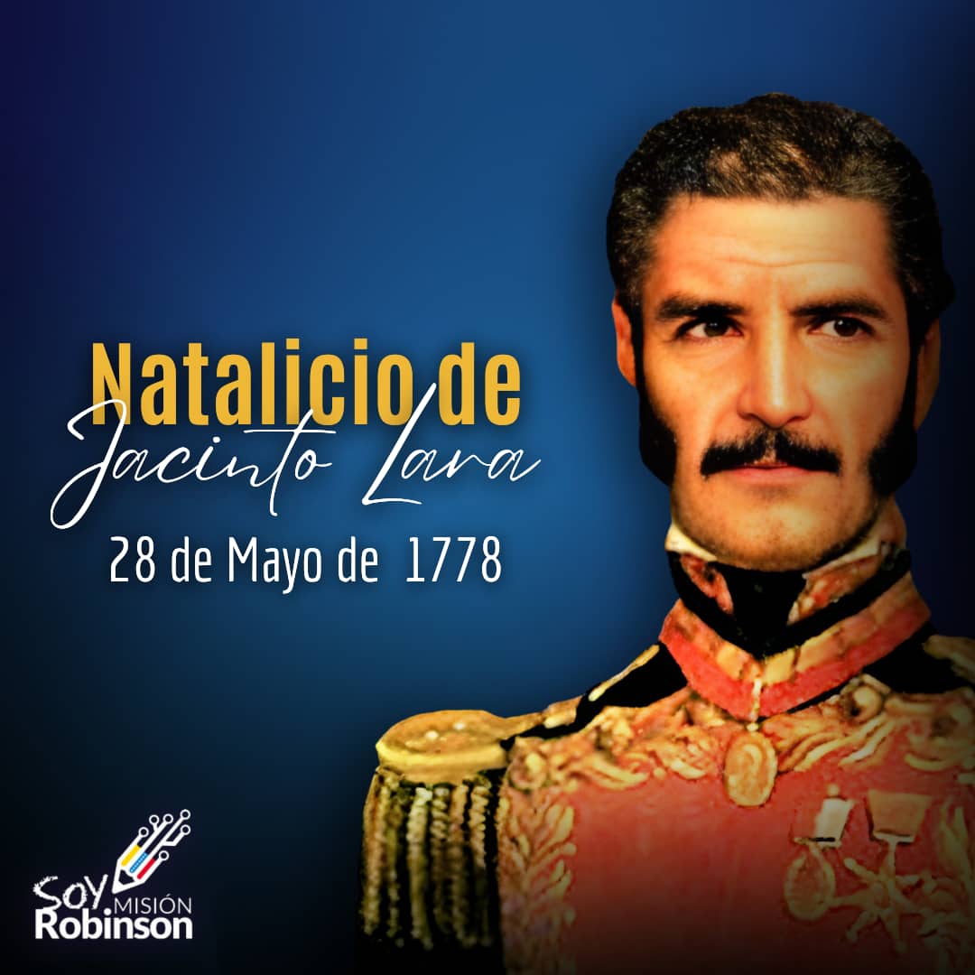 Celebramos el Natalicio del General Jacinto Lara, prócer de la independencia de Venezuela, héroe epónimo de nuestro Estado Lara.

#PorAmorAVenezuela

<a href="/NicolasMaduro/">Nicolás Maduro</a>
<a href="/_LaAvanzadora/">Yelitze Santaella</a> 
<a href="/Sociabolivarian/">Lilian Oropeza</a>