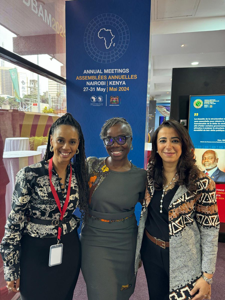 MOGinAfrica's tweet image. Started my week at the #AfDBAM2024 with these amazing ladies #Reimagining #Debt &amp;amp; development finance for #Africa . A powerful coalition for #economic transformation in #Africa ! 😀
