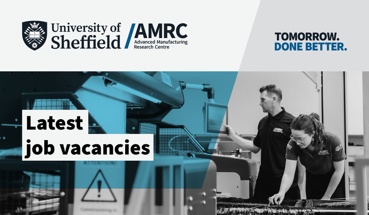 💻Fancy a new career move? The AMRC has a few vacancies still taking applications this week. 💡Fancy a career in IT, tutoring or factory services? Then there's some job opportunities on offer for you. ➡️Check out our latest vacancies here: bit.ly/3xeSyVg